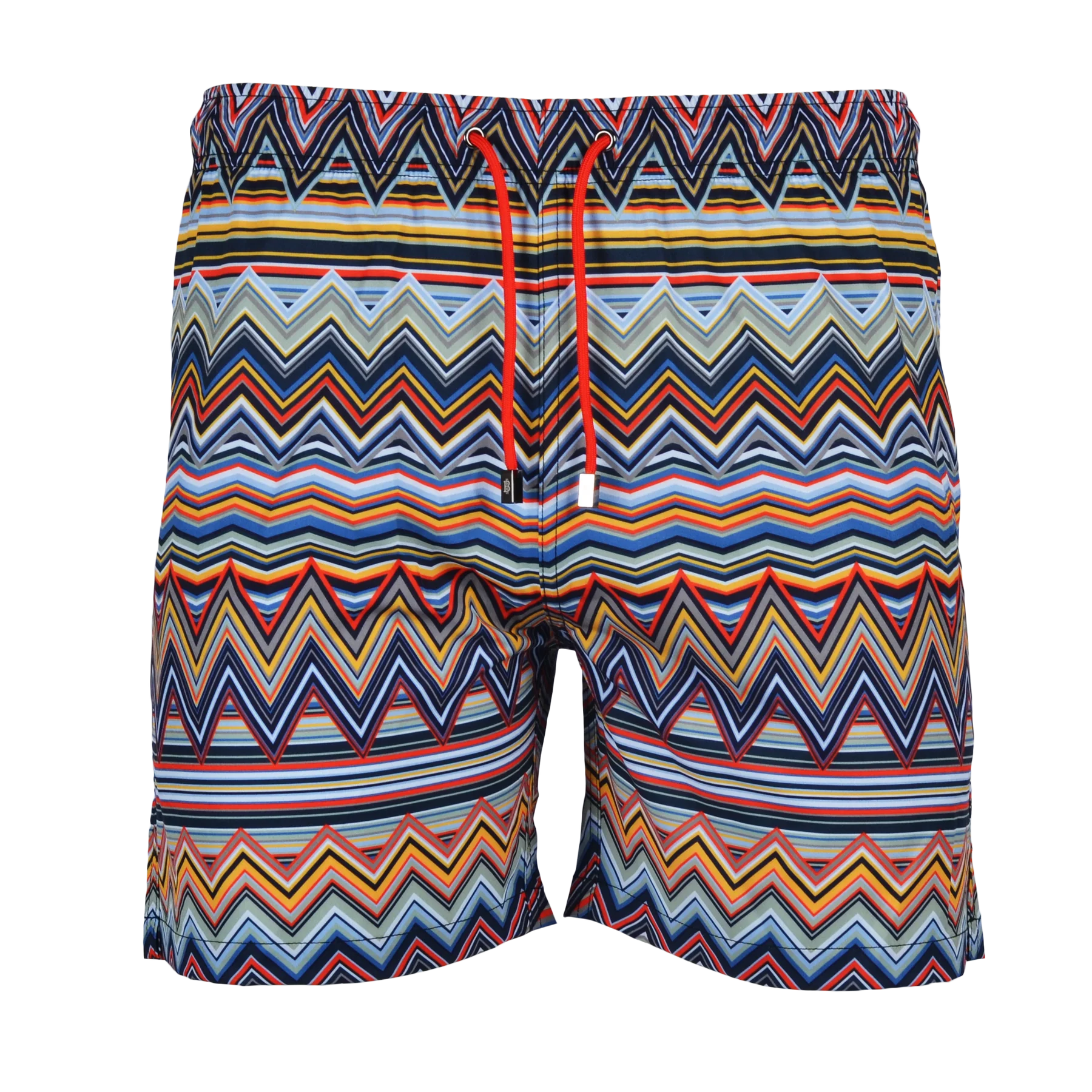 Moda Bandidos Multi Zig Shorts - Orange/Blue